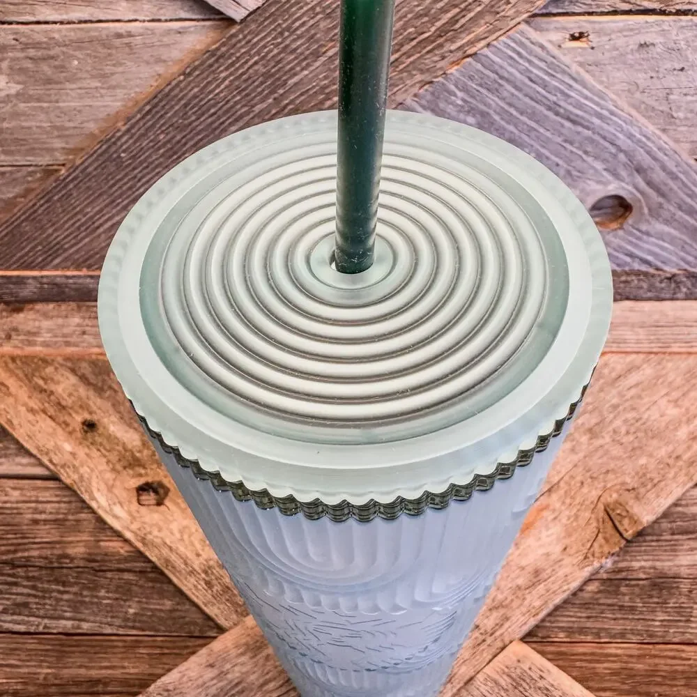 NEW Starbucks Spring 2024 Anniversary Shell Soft Touch Mint Green/Teal, 24 fl oz